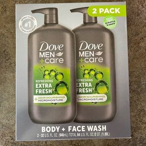 Dove men’s face and body wash bundle of 2 full size products